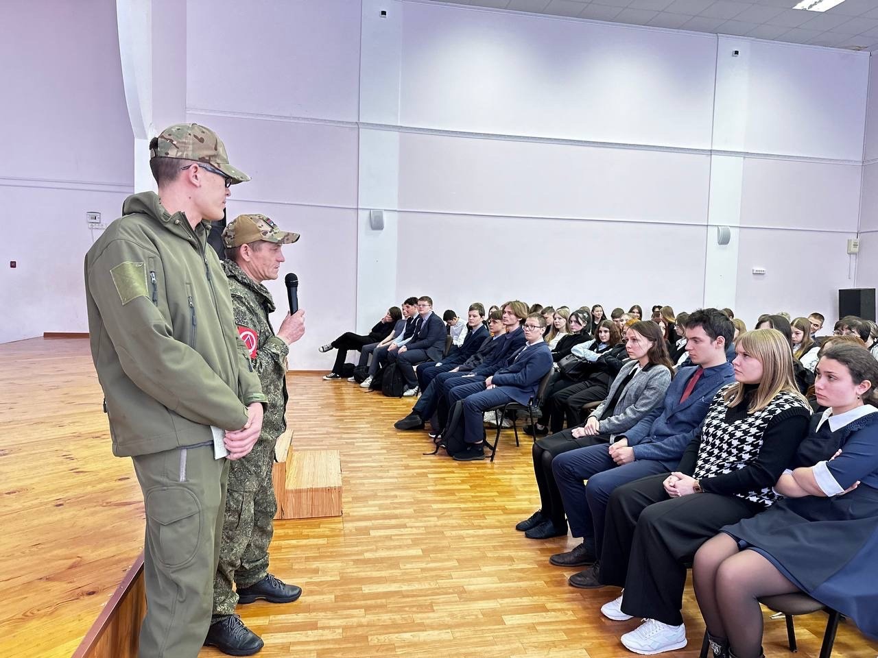 Ветераны СВО провели «Урок мужества» в саранской школе №18 | ГТРК Мордовия